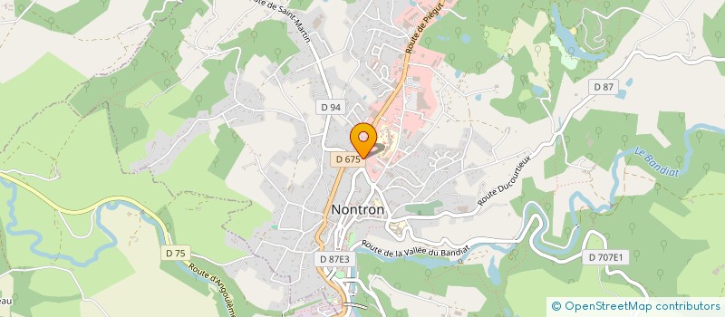 localisation de l'entreprise ETABLISSEMENTS DUFOUR SA à NONTRON