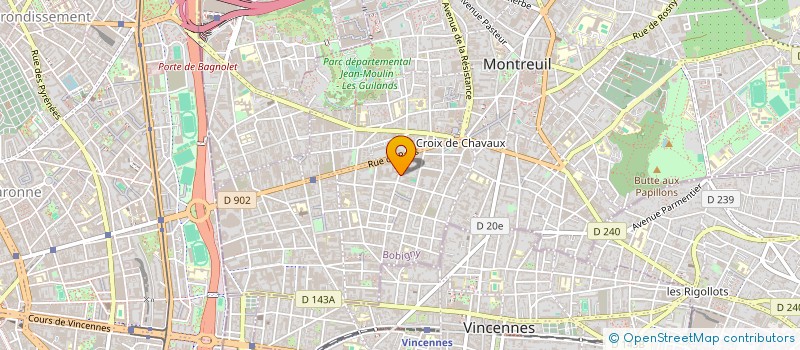 localisation de l'entreprise ETABLISSEMENTS DUFRESNOY à MONTREUIL