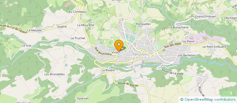 localisation de l'entreprise ETABLISSEMENTS DUMAS SA à PELUSSIN