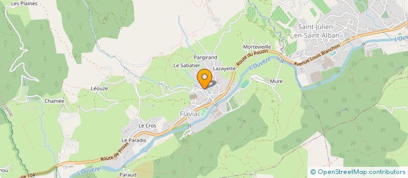 localisation de l'entreprise ETABLISSEMENTS DUMAS YVES à FLAVIAC