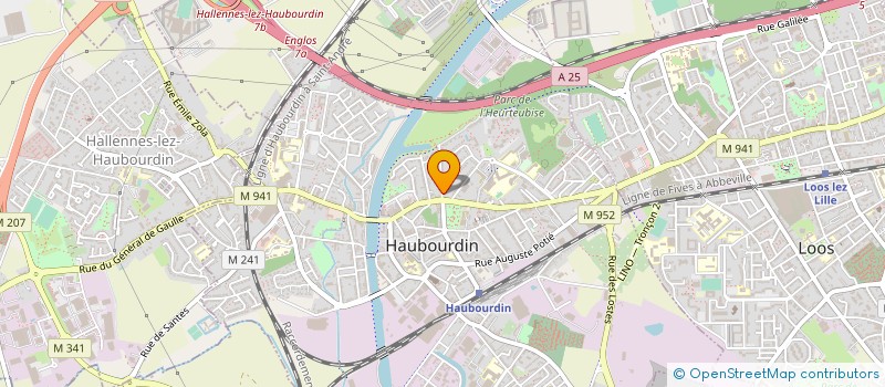 localisation de l'entreprise ETABLISSEMENTS DUMORTIER à HAUBOURDIN