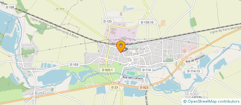 localisation de l'entreprise ETABLISSEMENTS DUNEAU à COURVILLE-SUR-EURE