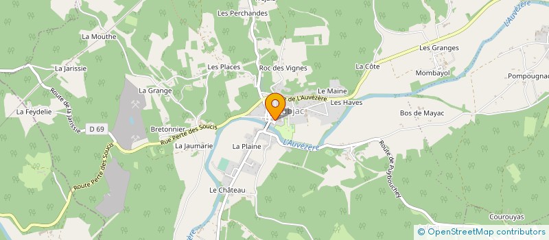 localisation de l'entreprise ETABLISSEMENTS DURAND à SAINTE-EULALIE-D'ANS
