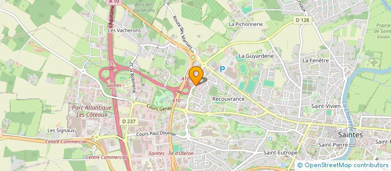 localisation de l'entreprise ETABLISSEMENTS DURAND SA  SAINTES