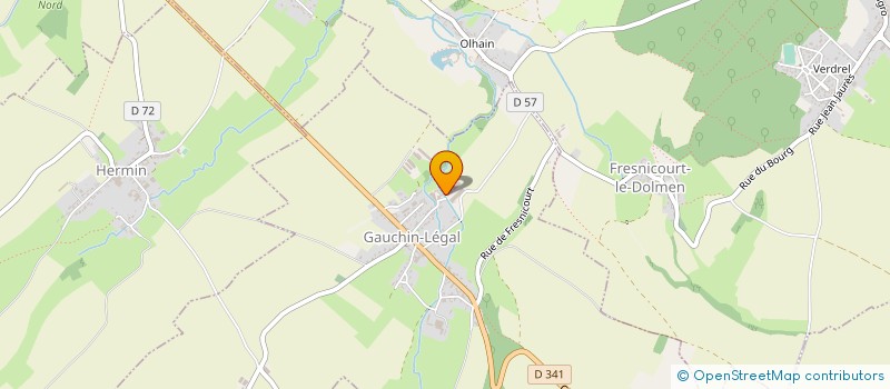 localisation de l'entreprise ETABLISSEMENTS DURANEL à GAUCHIN-LEGAL