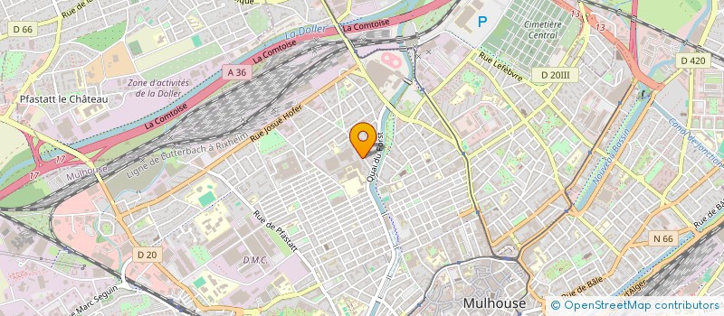 localisation de l'entreprise ETABLISSEMENTS DURANTE ET FILS  MULHOUSE