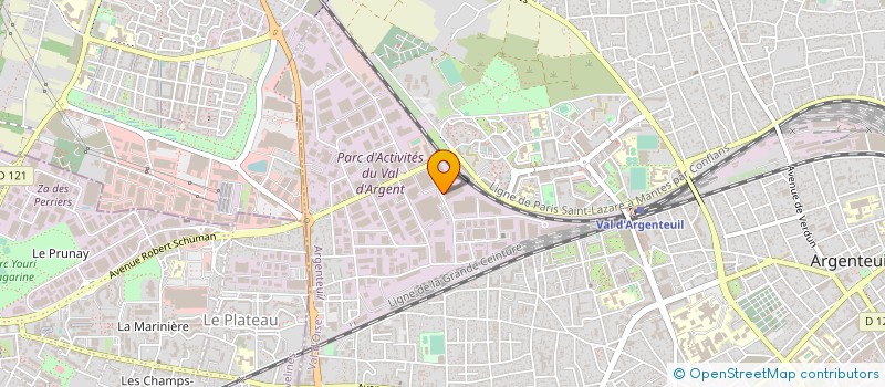 localisation de l'entreprise ETABLISSEMENTS DURECU à ARGENTEUIL