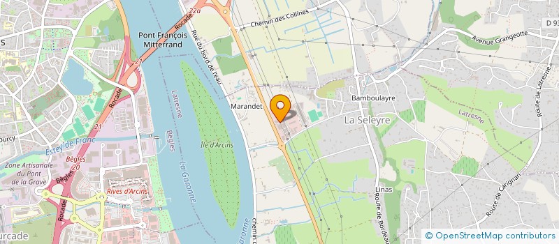 localisation de l'entreprise ETABLISSEMENTS DURU à LATRESNE