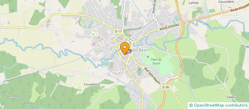 localisation de l'entreprise ETABLISSEMENTS DUTILH-LAHITTE à SALIES-DE-BEARN