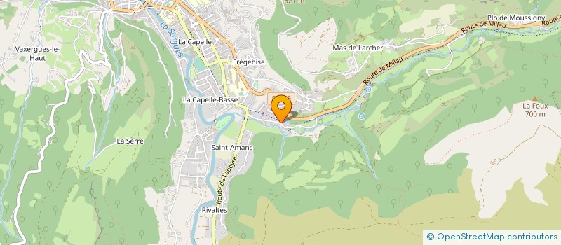 localisation de l'entreprise ETABLISSEMENTS E. CHAUMAT  SAINT-AFFRIQUE