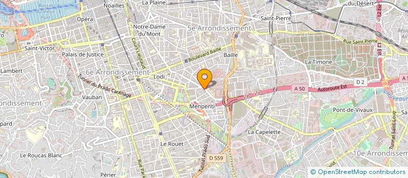 localisation de l'entreprise ETABLISSEMENTS E CHOLET à MARSEILLE