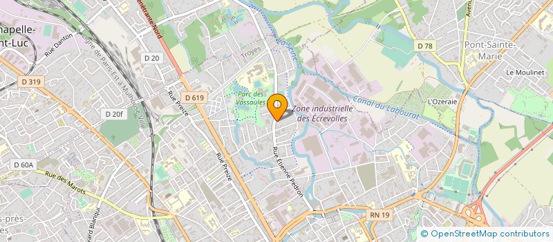localisation de l'entreprise ETABLISSEMENTS E. O à TROYES