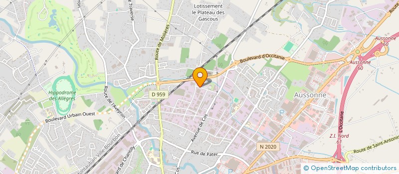 localisation de l'entreprise ETABLISSEMENTS E. PECOU  MONTAUBAN