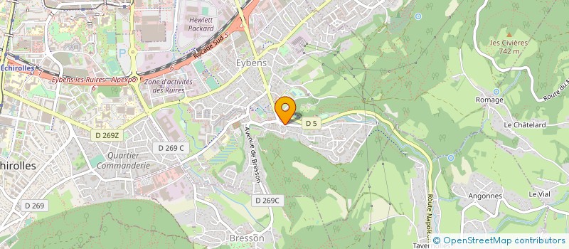 localisation de l'entreprise ETABLISSEMENTS E. ROSTAING ET FILS à EYBENS