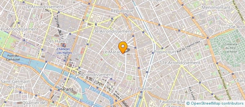 localisation de l'entreprise ETABLISSEMENTS E WERLE à PARIS