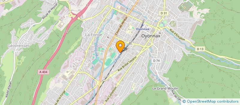 localisation de l'entreprise ETABLISSEMENTS ECOIFFIER à OYONNAX