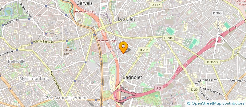 localisation de l'entreprise ETABLISSEMENTS EDMOND à BAGNOLET
