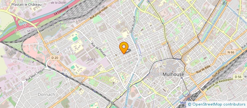 localisation de l'entreprise ETABLISSEMENTS EDOUARD BOBBIA  MULHOUSE