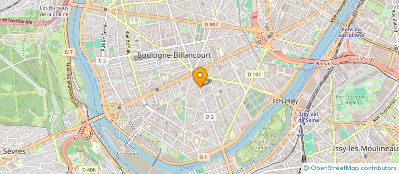 localisation de l'entreprise ETABLISSEMENTS EFA à BOULOGNE-BILLANCOURT