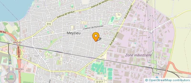 localisation de l'entreprise ETABLISSEMENTS EGEA ET COMPAGNIE à MEYZIEU