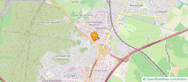 localisation de l'entreprise ETABLISSEMENTS EGRETIER à NARBONNE