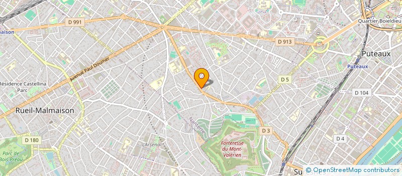 localisation de l'entreprise ETABLISSEMENTS EMILE FABREGUETTES à NANTERRE