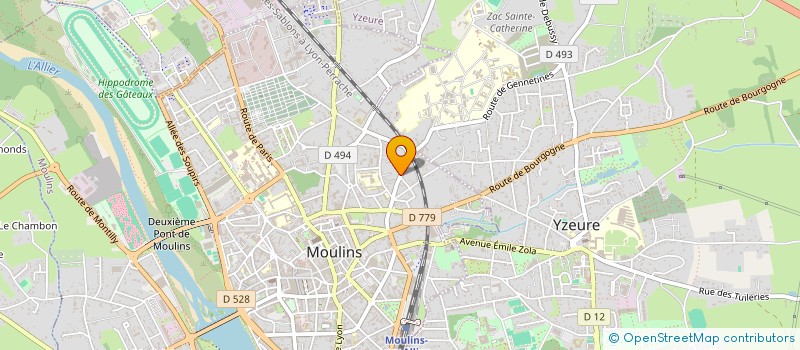 localisation de l'entreprise ETABLISSEMENTS EPELBAUM ET COMPAGNIE  MOULINS