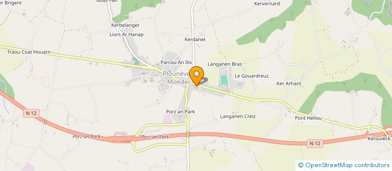 localisation de l'entreprise ETABLISSEMENTS ERIC CORRE  PLOUNEVEZ-MOEDEC