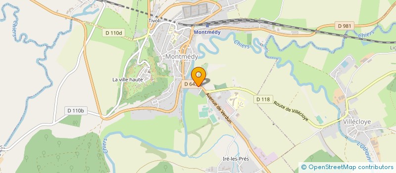 localisation de l'entreprise ETABLISSEMENTS ERNSTBERGER à MONTMEDY