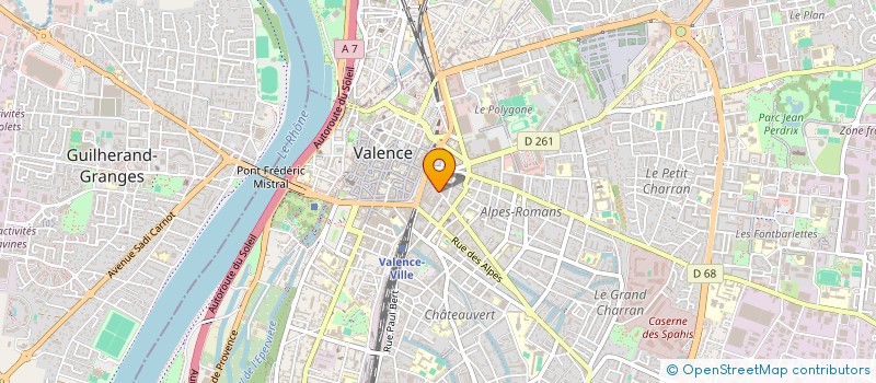 localisation de l'entreprise ETABLISSEMENTS ESCUDIER ET DAVID  VALENCE