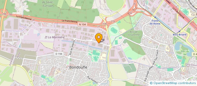 localisation de l'entreprise ETABLISSEMENTS ESNAULT à BONDOUFLE
