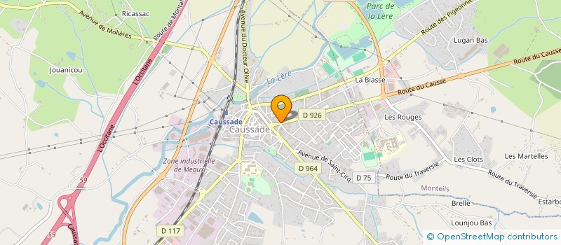 localisation de l'entreprise ETABLISSEMENTS ESQUIROL à CAUSSADE