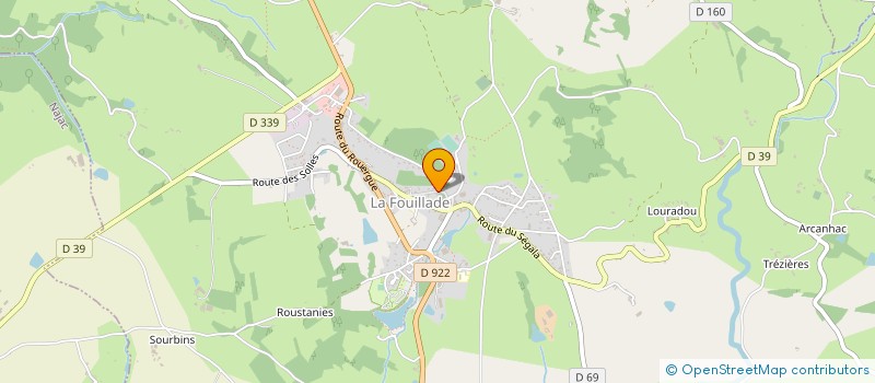 localisation de l'entreprise ETABLISSEMENTS EST ECROUS  LA FOUILLADE