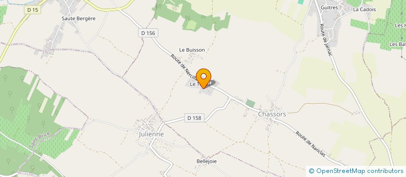 localisation de l'entreprise ETABLISSEMENTS ETOURNEAUD à REPARSAC