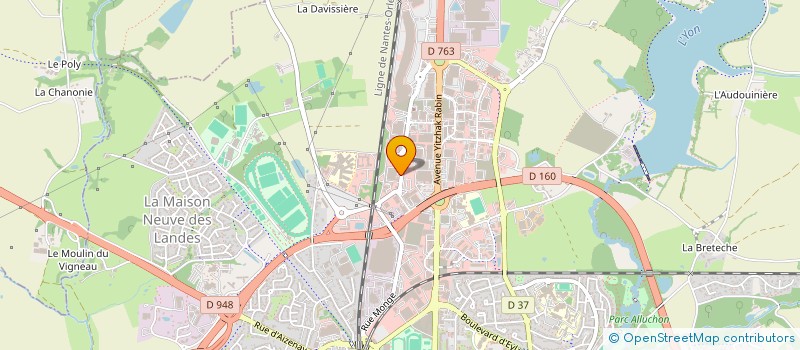localisation de l'entreprise ETABLISSEMENTS EVIRA SA à LA ROCHE-SUR-YON