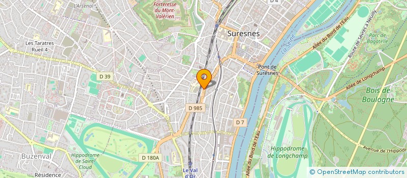localisation de l'entreprise ETABLISSEMENTS F A à SURESNES