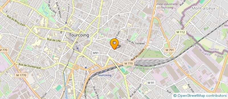 localisation de l'entreprise ETABLISSEMENTS F CLERSON ET COMPAGNIE  TOURCOING