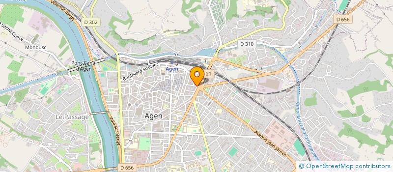 localisation de l'entreprise ETABLISSEMENTS FABRE à AGEN