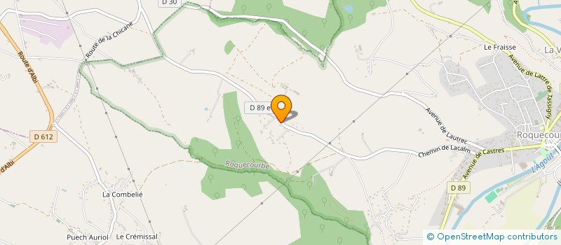 localisation de l'entreprise ETABLISSEMENTS FABRE ET COMPAGNIE à ROQUECOURBE