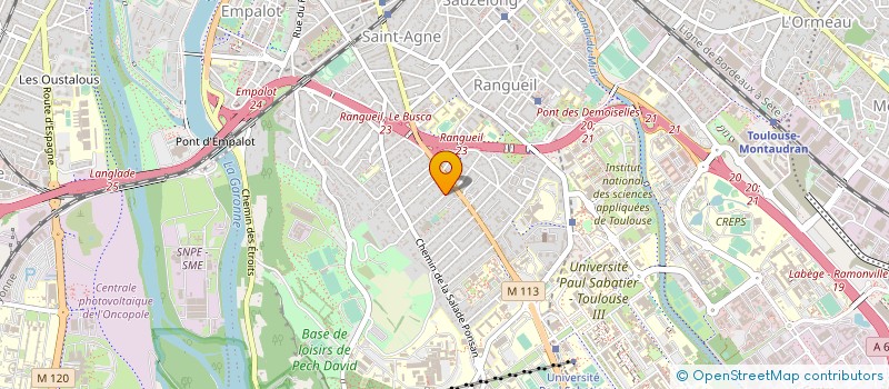 localisation de l'entreprise ETABLISSEMENTS FABRE ET FILS  TOULOUSE