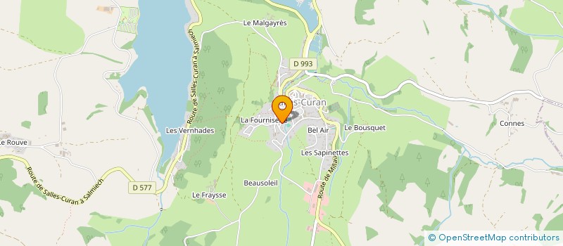 localisation de l'entreprise ETABLISSEMENTS FABRICE GUIBBAL  SALLES-CURAN