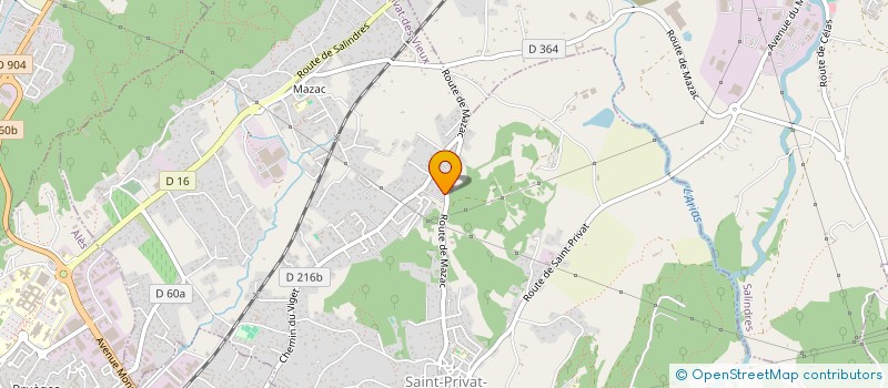 localisation de l'entreprise ETABLISSEMENTS FARGIER FILS à SAINT-PRIVAT-DES-VIEUX