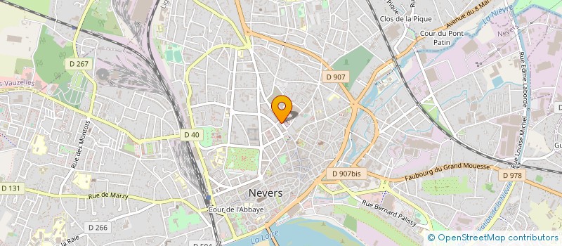 localisation de l'entreprise ETABLISSEMENTS FAURE à NEVERS