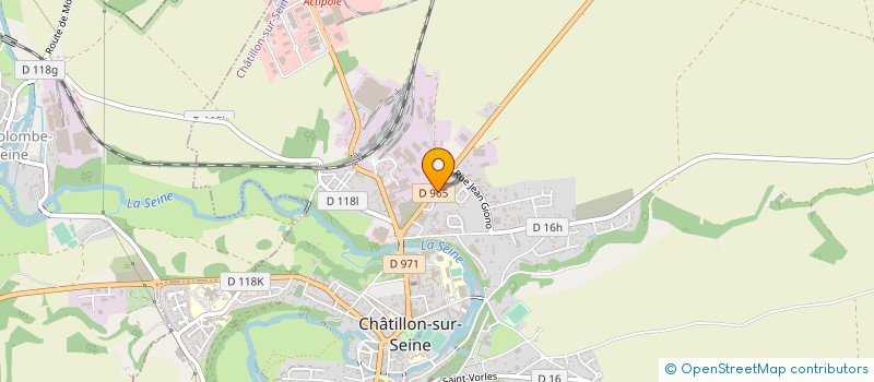 localisation de l'entreprise ETABLISSEMENTS FERNAND BRUGERE à CHATILLON-SUR-SEINE