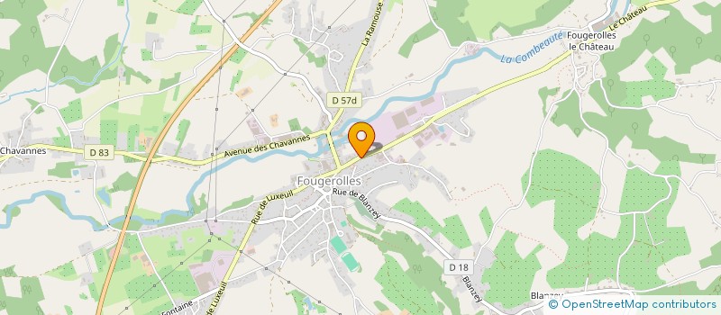 localisation de l'entreprise ETABLISSEMENTS FERNAND HACQUARD  FOUGEROLLES-SAINT-VALBERT