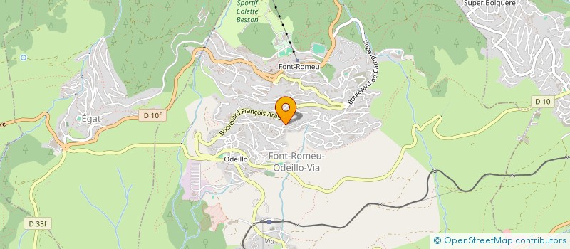 localisation de l'entreprise ETABLISSEMENTS FERNANDEZ à FONT-ROMEU-ODEILLO-VIA