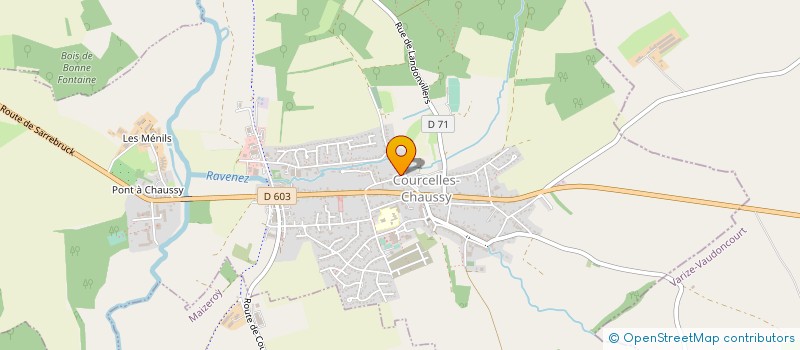 localisation de l'entreprise ETABLISSEMENTS FERSTER à COURCELLES-CHAUSSY