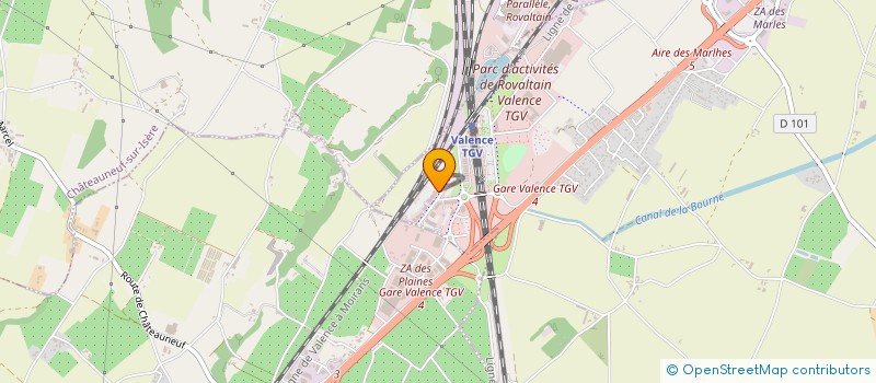 localisation de l'entreprise ETABLISSEMENTS FIAT ET FILS à CHATEAUNEUF-SUR-ISERE