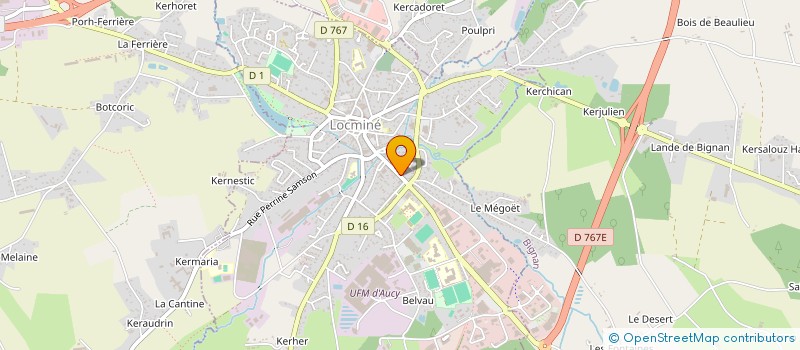 localisation de l'entreprise ETABLISSEMENTS FIAUT à LOCMINE