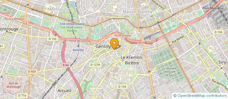 localisation de l'entreprise ETABLISSEMENTS FILLOT à GENTILLY